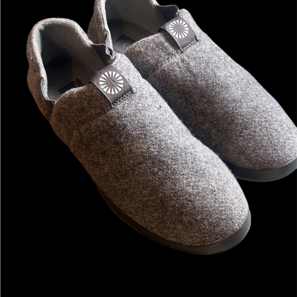 UGG Hanz Men's Gray Colored Wool Clog Style Home Shoes/Slippers Size 11